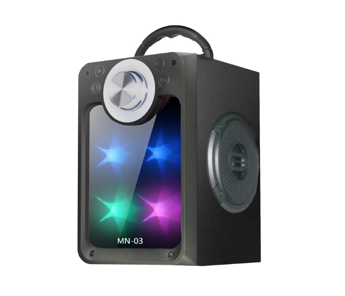 Audio Double Bass Portable Karaoke Outdoor Subwoofer Support Usb/tf/fm Radio/microphone Blue-tooth Speaker - Zoom Image 1