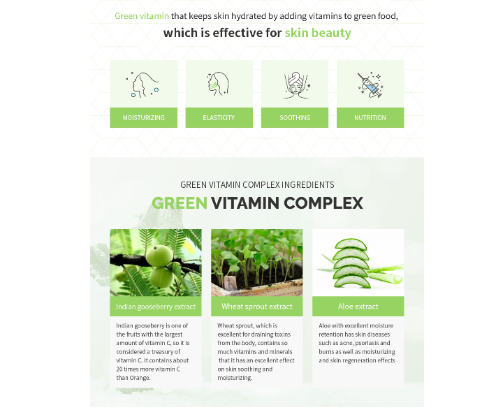 Queens Rose Green Vitamin Complex Essence Mask - Made In Korea - Zoom Image 3