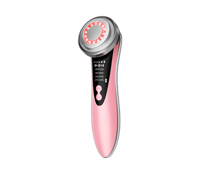 Wochuan W618B Multi-function Rechargeable Facial Massager - Pink - Zoom Image 1