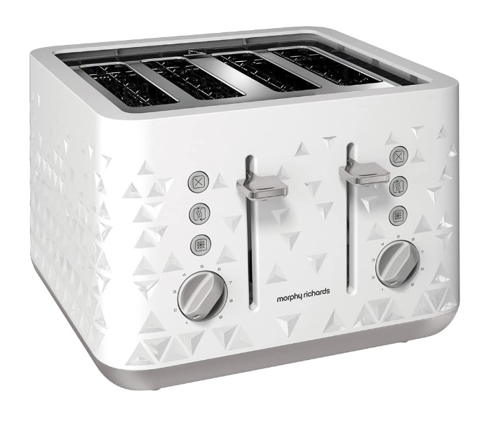 Morphy Richards 248110 Prism 4 Slice Toaster - White - Zoom Image 1