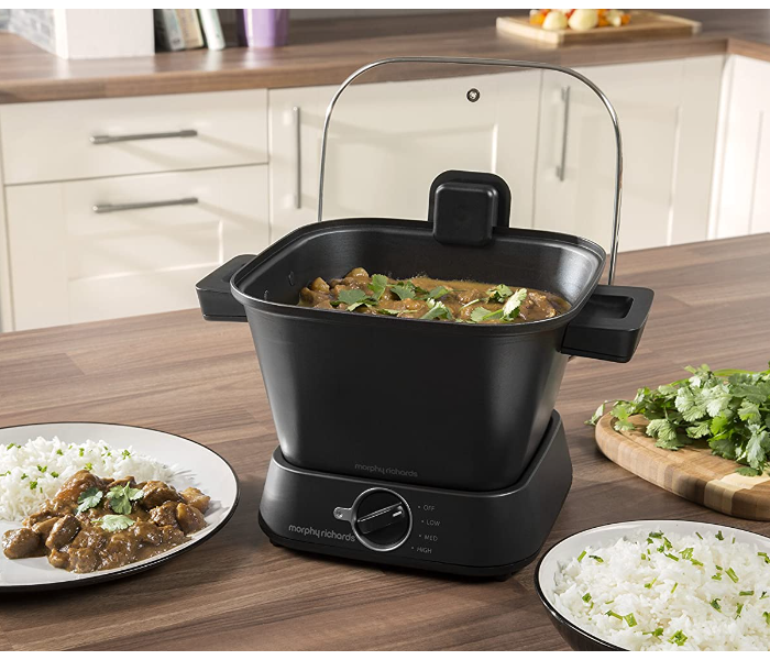 Morphy Richards 460751 Sear and Stew Square Slow Cooker 180W - Black  - Zoom Image 6