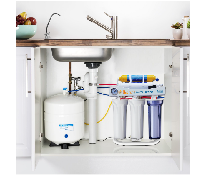 Nectar NC-6ST-PGS-01 6 Stage Reverse Osmosis Drinking Water Filter System with Stand and Pressure Gauge - Zoom Image 3