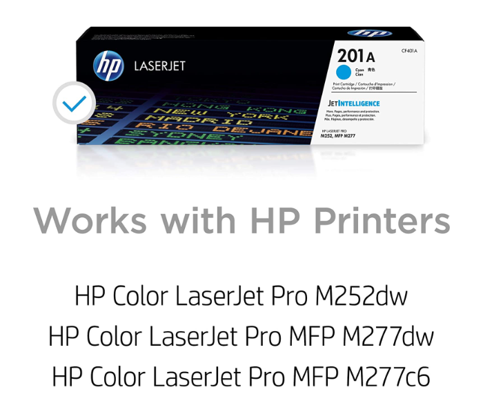 HP 201A Original LaserJet Toner - Cyan (CF401A) - Zoom Image 2