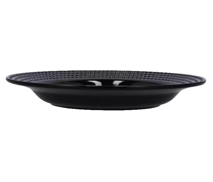 Royalford RF10037 10 Inch Melamine Ware Biza Soup Plate - Black - Zoom Image 2