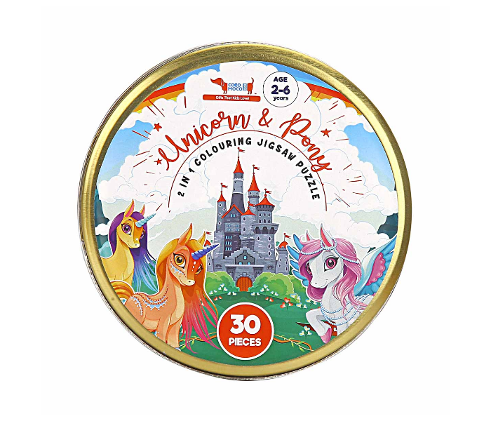 CocoMoco Kids 30 Pieces Unicorn and Pony Jigsaw Puzzle - Zoom Image 1