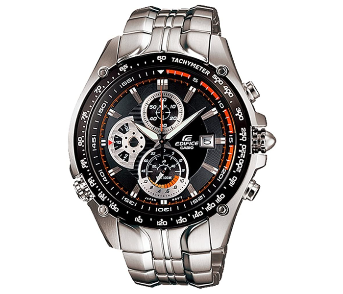 Casio Edifice EF-543D-1AVUDF  Black Dial Analog Watch for Men - Silver - Zoom Image 1