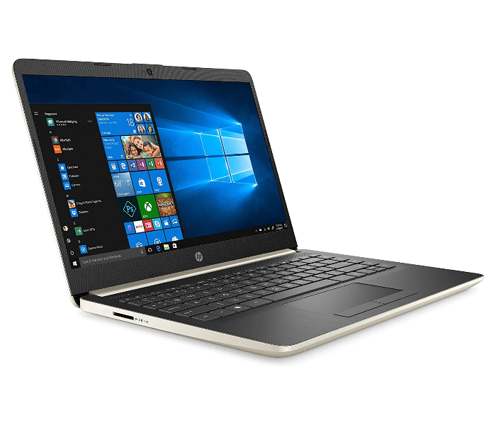 HP 14-DQ0003DX 14 inch Intel Celeron N4020 4GB RAM 64GB eMMC Storage Windows 10 S Mode - Pale Gold - Zoom Image 2