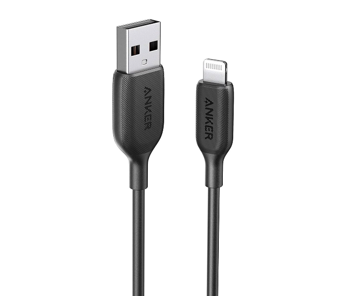 Anker A8812 Power Line III Lightning Cable 0.9m Length - Black - Zoom Image 1