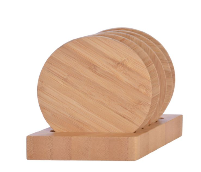 Generic E6026 Bamboo Coaster - Beige - Zoom Image 1