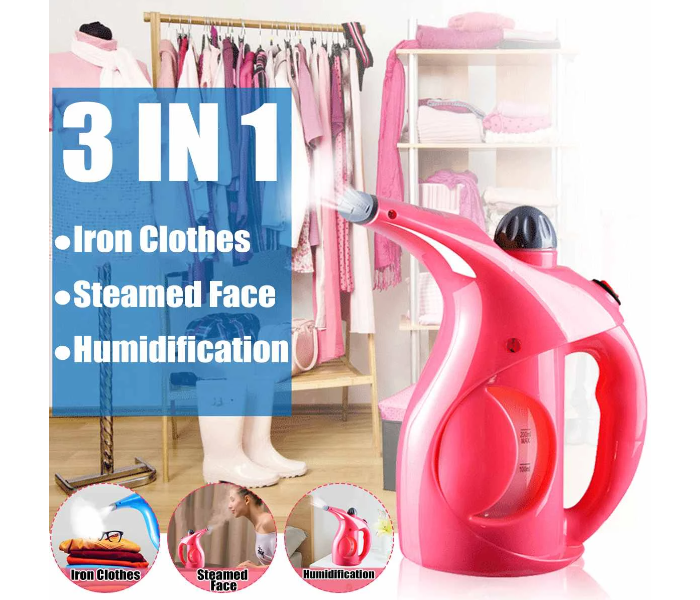 3 In 1 Portable Garment Steamer, Humidifier and Face Steamer 200ml- Blue - Zoom Image 2