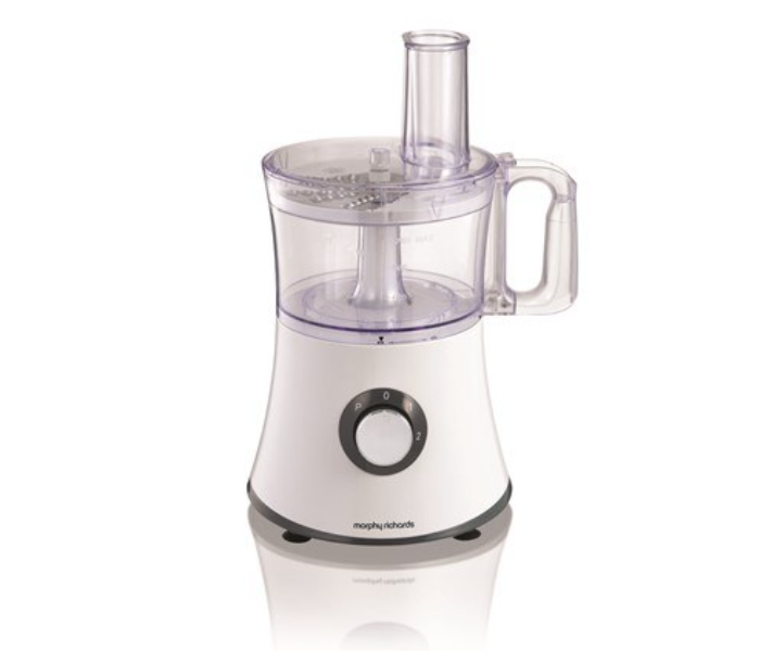 Morphy Richards 401011 Food Processor 500W  with 6 Attachments - White - Zoom Image