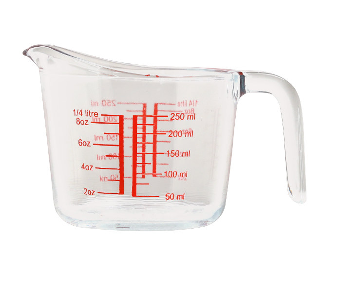 Royalford RF10086 250ML Glass Measuring Cup - Zoom Image 1