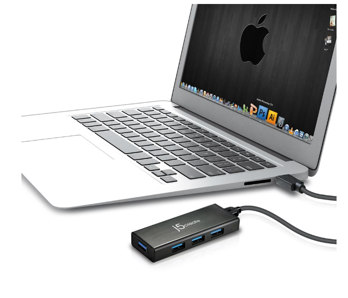 J5 Create JUH340 USB 3.0 4-Port Hub - Black - Zoom Image 4