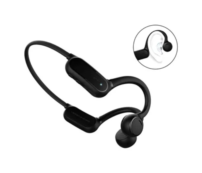 Bavin Bluetooth In-Ear Headphones With Mic - Black - Zoom Image 1