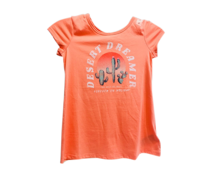 Justice Desert Dreamer T-Shirt for 10 Year Kids - Orange - Zoom Image