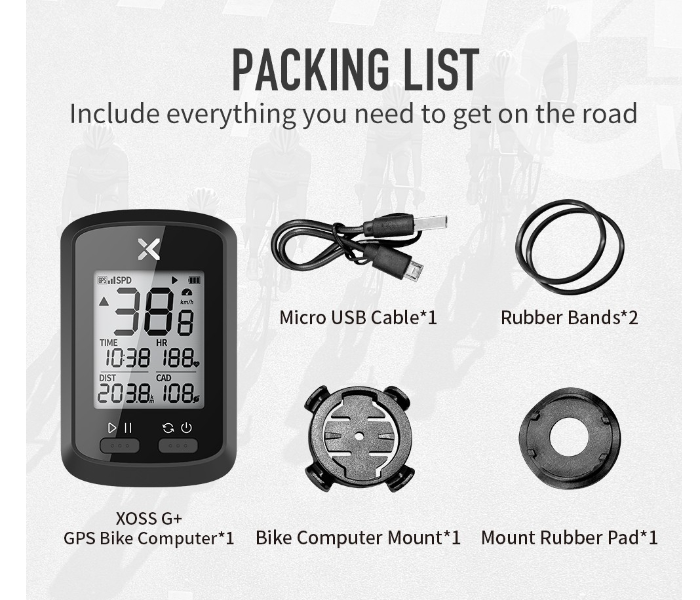 Xoss G Plus Wireless Waterproof Gps Bike Computer Speedometer Compatible With Ant- Sensors -Heart Rate Monitor Or Cadence Sensor Strava Sync - Zoom Image 7