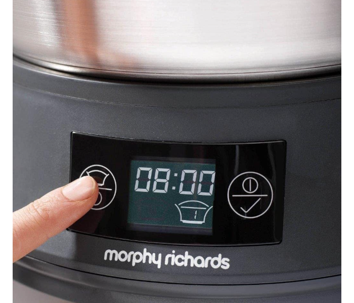 Morphy Richards 461007 Round Supreme Precision Steel Slow Cooker 6.5 litre - Silver - Zoom Image 3