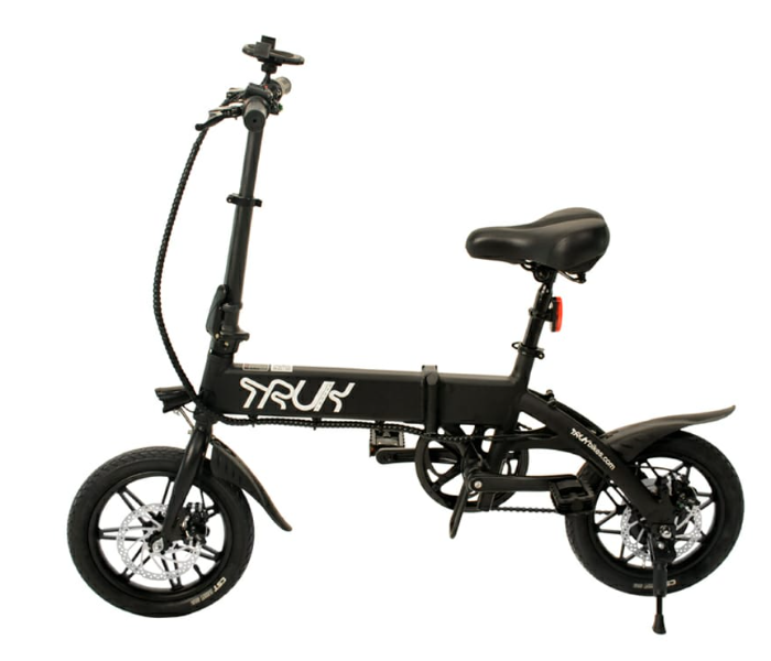 Truk Electric GT14 Folding Bike Ebike Pedal Assisted Folding Bicycle Equipped With A 250W Brushless Motor Designed In Germany - Black - Zoom Image 5