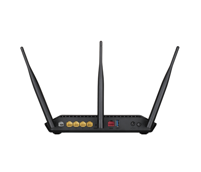 D-Link DL-RT-DSL-2888A Dual Band Wireless AC1600 Gigabit ADSL2 Plus VDSL2 Modem Router -Black - Zoom Image 4