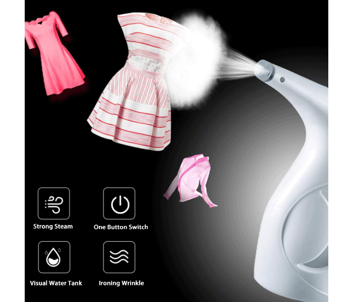 3 In 1 Portable Garment Steamer, Humidifier and Face Steamer 200ml- Blue - Zoom Image 4