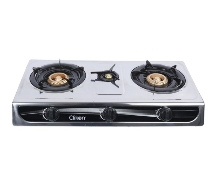 Clikon CK4277 Gas Stove - Black and Silver - Zoom Image