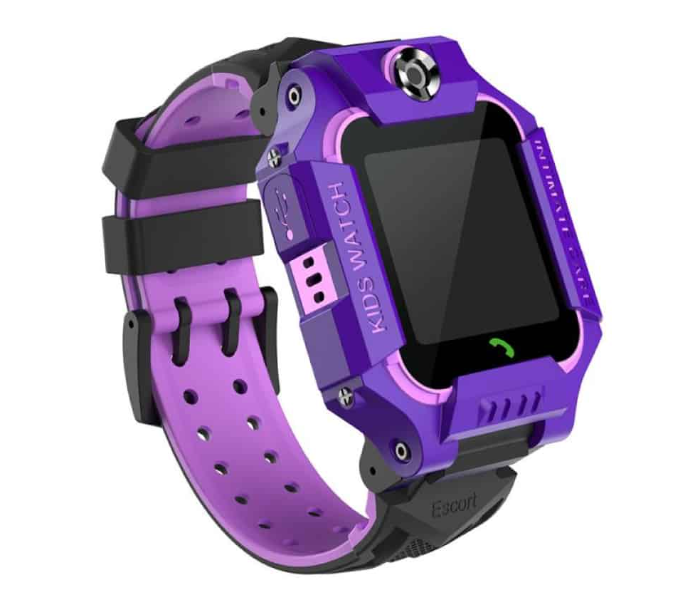 Kids Positioning GPS Smart Watch With Micro Sim Card and HD Touch Screen - Pink and Purple - Zoom Image 1