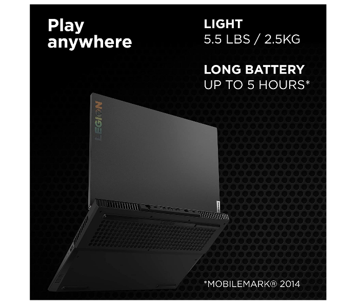 Lenovo Legion 5 15.6 inch FHD AMD Ryzen 7-4800H 16GB RAM 256GB SSD 6GB NVIDIA GeForce GTX 1660Ti Windows 10 Gaming Laptop - Black - Zoom Image 5