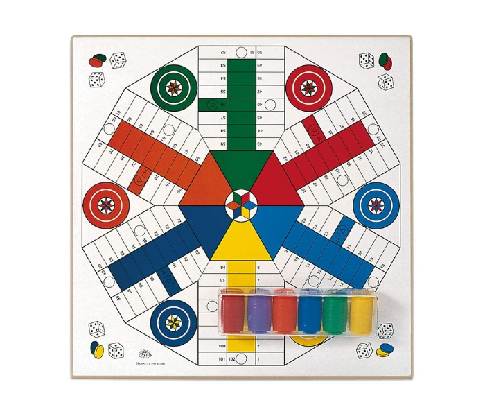 Cayro T138 Wooden Parcheesi Goose Board Game for Kids - Zoom Image 1