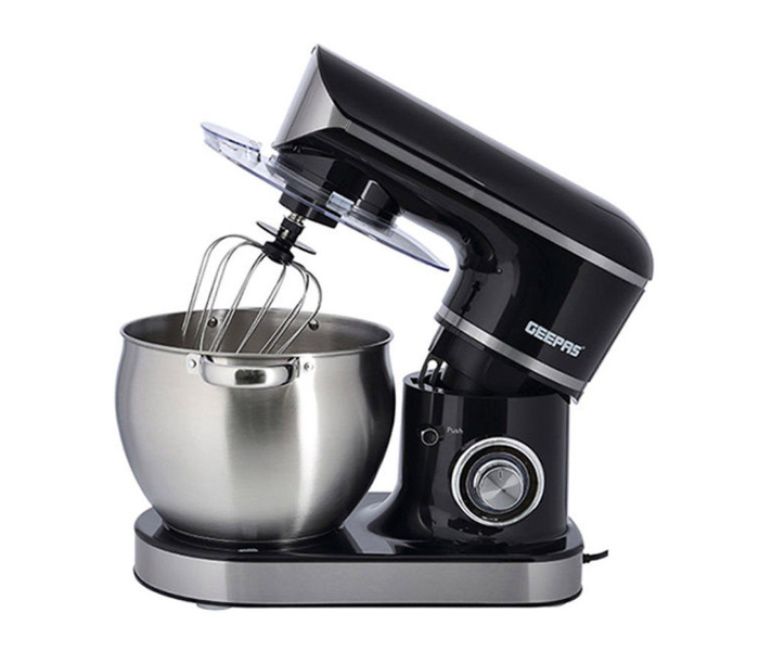 Geepas GSM43041 2000W Stand Mixer With Stainless Steel Mixing Bowl - Black and Silver - Zoom Image 1