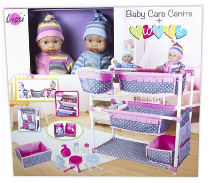 Lissi Doll 68022 30 Twin Baby Doll With Baby Care Centre for Kids - Zoom Image