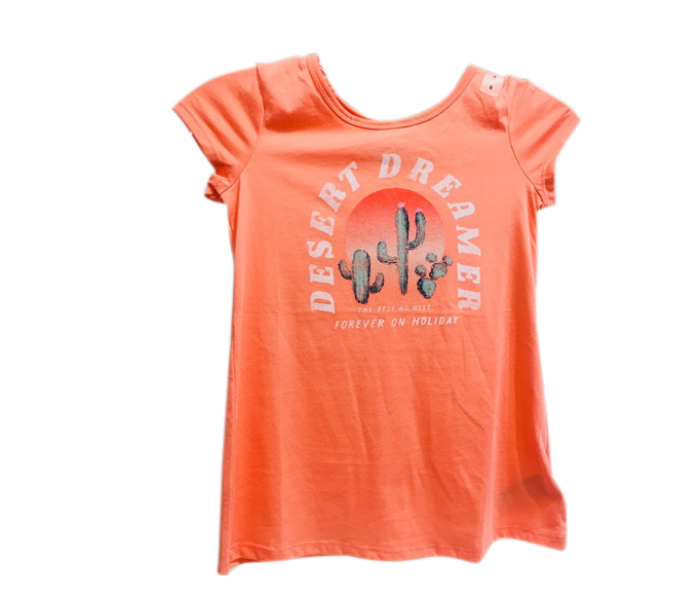 Justice Desert Dreamer T-Shirt for 12 Year Kids - Orange - Zoom Image