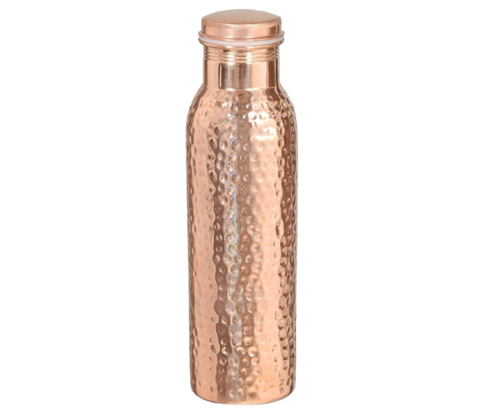 Pure Copper Hammered Joint Free 900ml Water Bottle  - Zoom Image 1