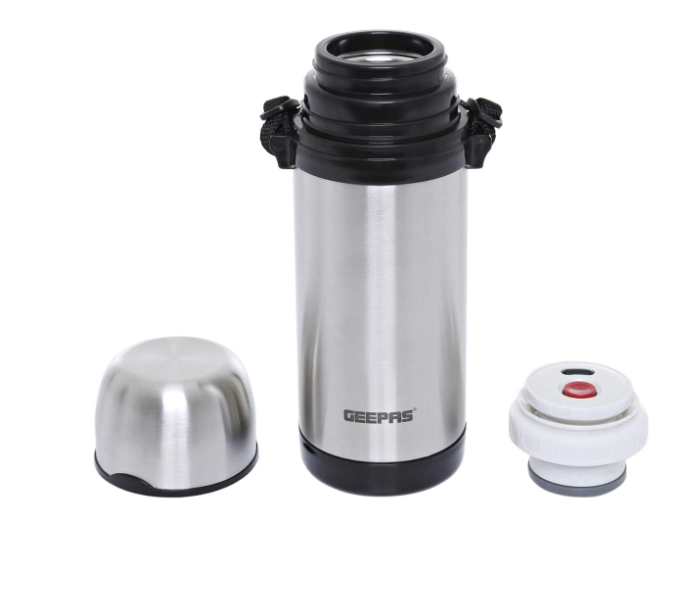 Geepas GSVF4115 0.6 Liter Steel Inner Vacuum Flask - Black and Silver - Zoom Image 2