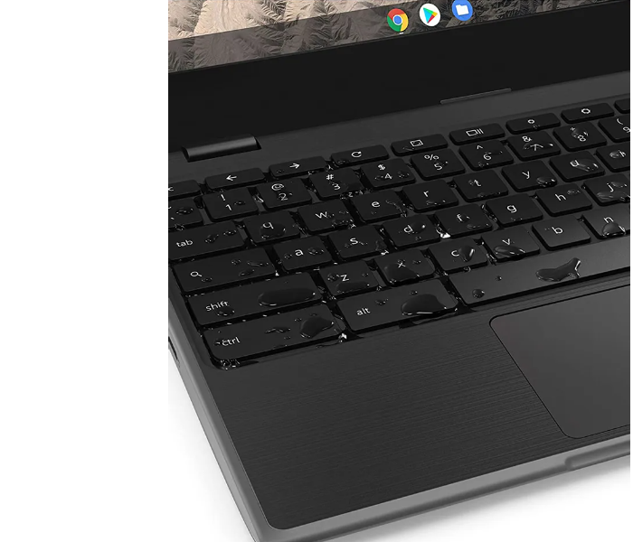 Lenovo 100E Chromebook 11.6 Inch AMD A4 4 GB RAM 32 GB eMMC AMD Radeon Graphics Chrome OS - Black - Zoom Image 3