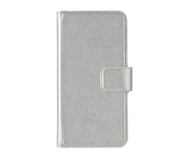 Flip Case with Card Holder for Apple iPhone 7 , iPhone 8 and iPhone SE - Silver - Zoom Image