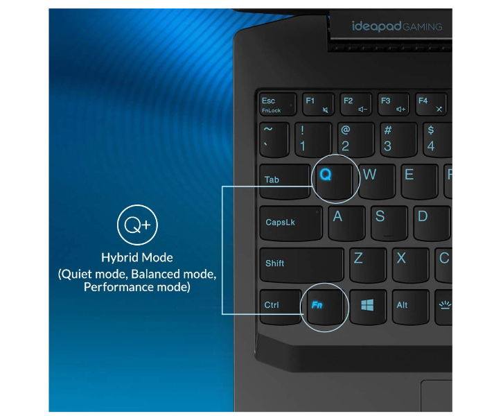 Lenovo IdeaPad Gaming 3 15.6 inch FHD AMD Ryzen 5 4600H 8GB RAM 256GB SSD + 1TB HDD NVIDIA GeForce GTX 1650 Windows 10 Gaming Laptop - Onyx Black - Zoom Image 7