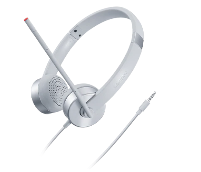 Lenovo 100 GXD1B60597 Stereo Analog Headset - Grey - Zoom Image 1