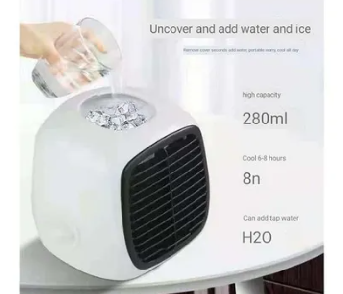 Ultra QFR-2021 2 In 1 Desktop Air Conditioner Fan - White - Zoom Image 3