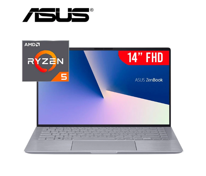 Asus Zenbook 14inch AMD Ryzen 5 4500U 8GB RAM 256GB SSD NVIDIA GeForce MX350 Windows 10 - Light Gray - Zoom Image 2