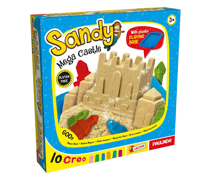 Lisciani 600g Sandy Mega Castle with Plastic Molds - Zoom Image 1