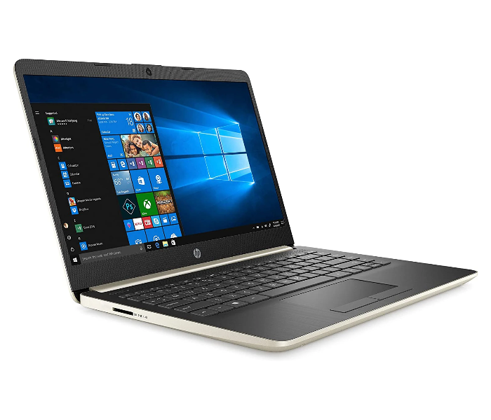 HP 14-DQ0003DX 14inch Intel Celeron N4020 4GB RAM 64GB eMMC Storage Windows 10 S Mode - Pale Gold - Zoom Image 2