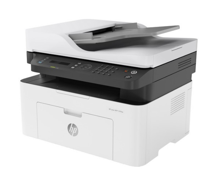 HP 4ZB84A Black and White Laser Multifunction Printer - White and Grey - Zoom Image 2