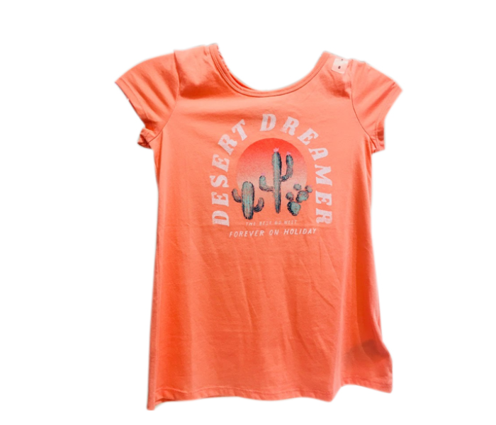 Justice Desert Dreamer T-Shirt for 15 Year Kids - Orange - Zoom Image