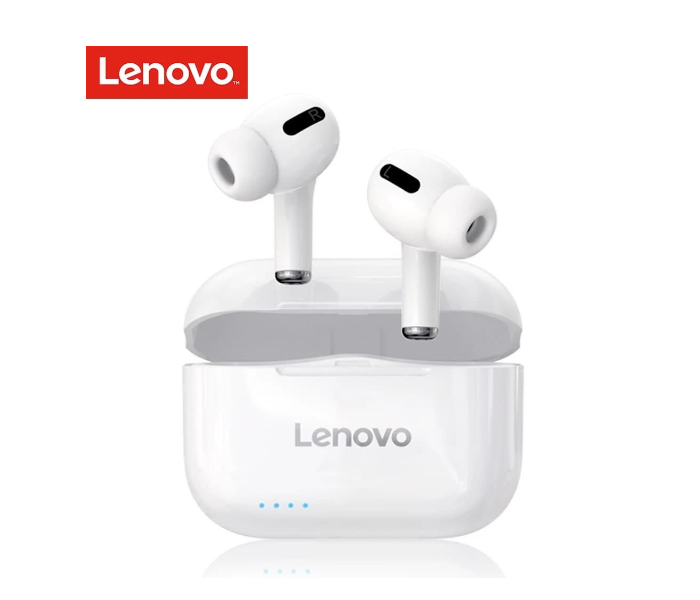 Lenovo LP1S Waterproof HiFi 3D Stereo In Ear Bluetooth True Wireless Earphone - White - Zoom Image