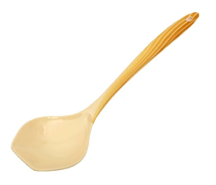 Royalford RF8203 12-inch Melamine Radiant Thai Soup Ladle - Yellow - Zoom Image