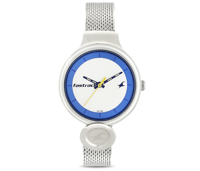 Fastrack 6181SM02 Denim Collection Analog Watch For Women - Silver - Zoom Image 1