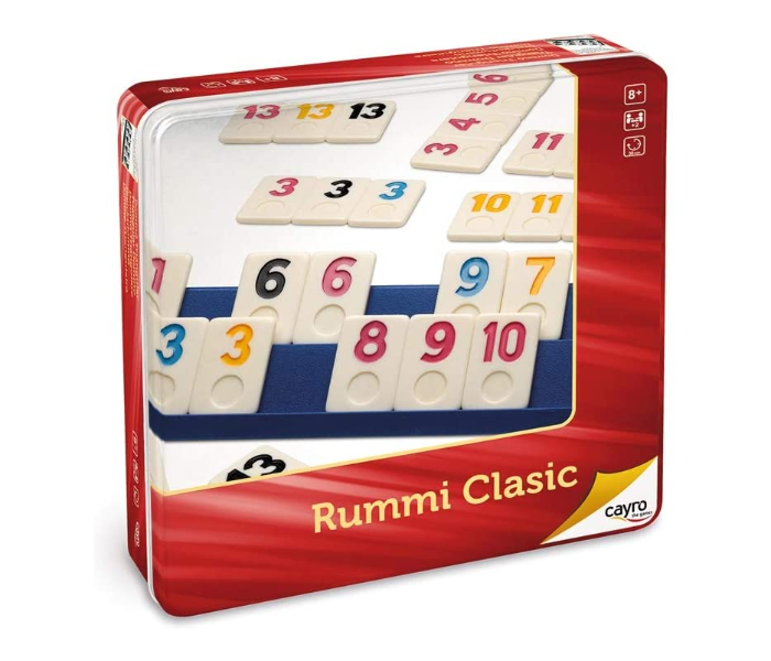 Cayro 753 Rummi Clasic Metal Box Game for Kids - Zoom Image 1