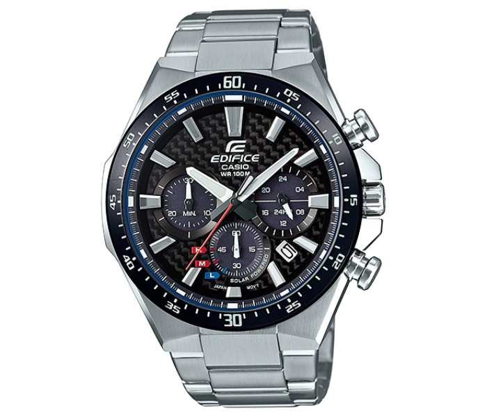 Casio Edifice EQS-800CDB-1AVUDF  Black Dial Analog Watch for Men - Silver - Zoom Image 1