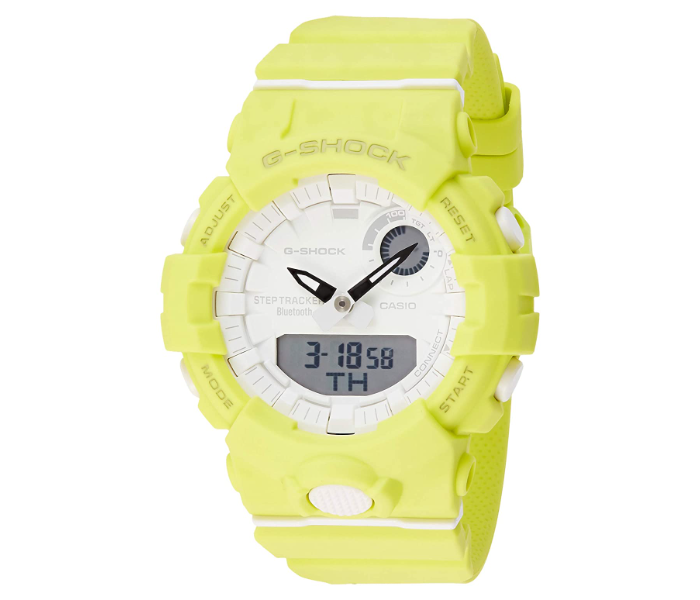 Casio G-Shock GMA-B800-9ADR White Dial Analog And Digital Watch For Women - Yellow - Zoom Image 1