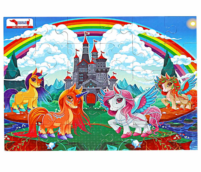 CocoMoco Kids 30 Pieces Unicorn and Pony Jigsaw Puzzle - Zoom Image 3